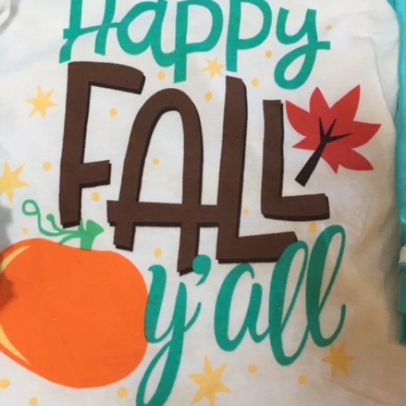 Happy Fall Y’all Ruffle Baseball T Shirt - Picture 2 of 3